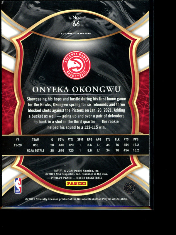 Onyeka Okongwu 2021 Panini Select Concourse RC