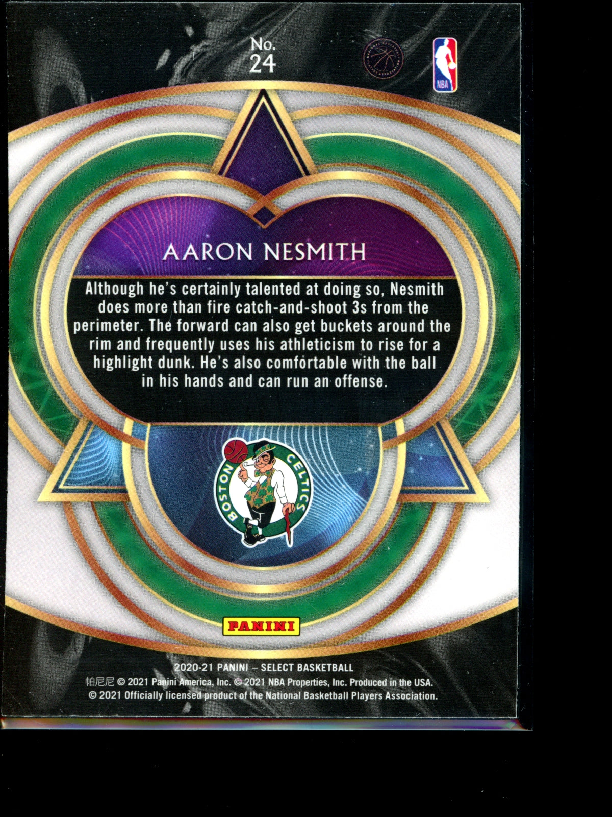 Aaron Nesmith 2021 Panini Select Phenomenon RC