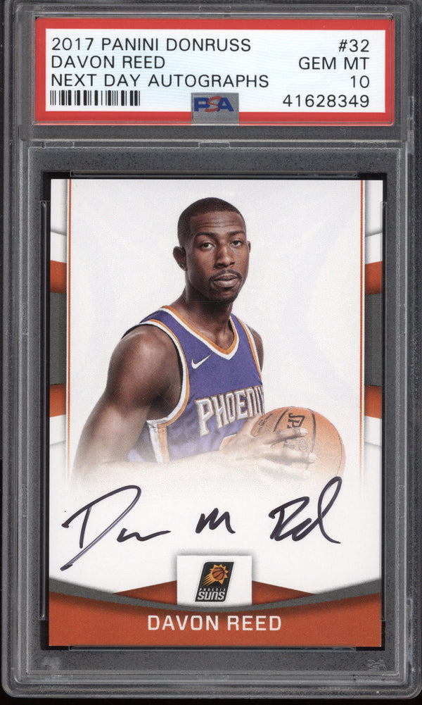 Davon Reed 2017/18 Panini Donruss Next Day Auto RC PSA 10