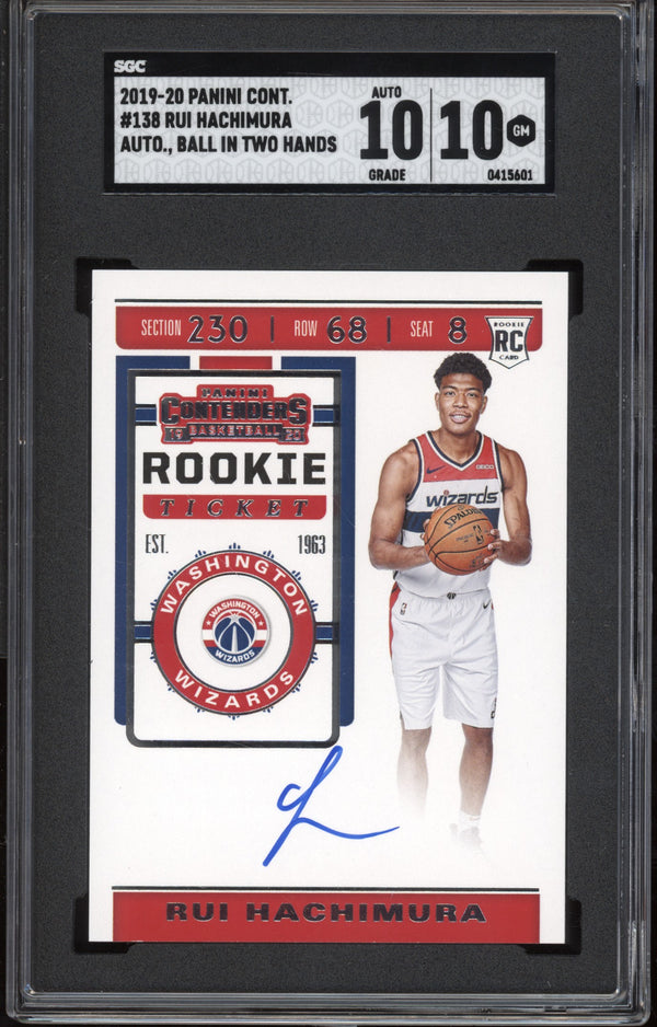 Rui Hachimura 2019/20 Panini Contenders RC SGC 10 / 10