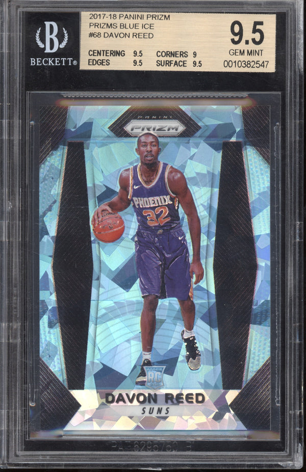 Davon Reed 2017/18  Panini Prizm Blue Ice RC 28/99 BGS 9.5