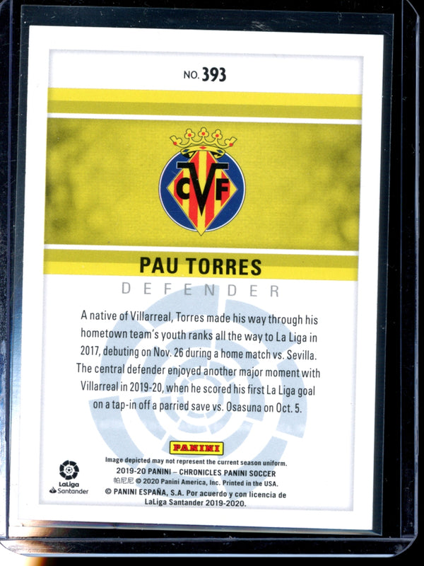 Pau Torres 2019-20 Panini Chronicles Silver Parallel RC 01/50