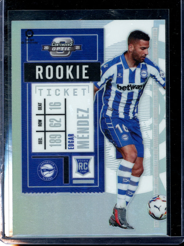 Edgar Mendez 2020-21 Panini Chronicles Contenders Optic Silver Rookie Ticket RC