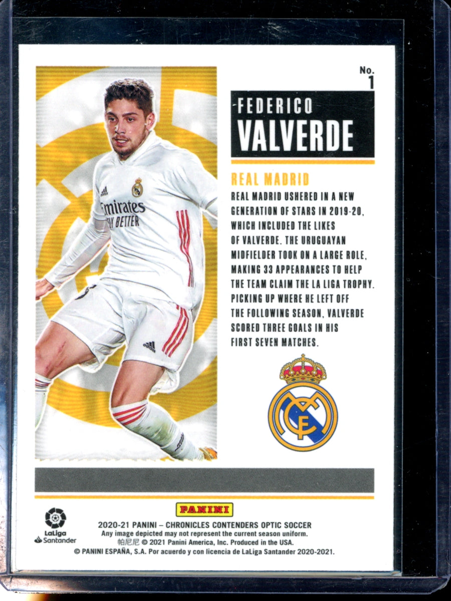 Federico Valverde 2020-21 Panini Chronicles Contenders Optic