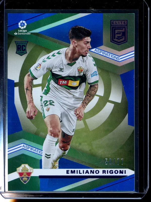 Emiliano Rigoni 2020-21 Panini Chronicles Blue Elite RC 58/77