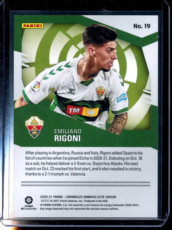 Emiliano Rigoni 2020-21 Panini Chronicles Blue Elite RC 58/77