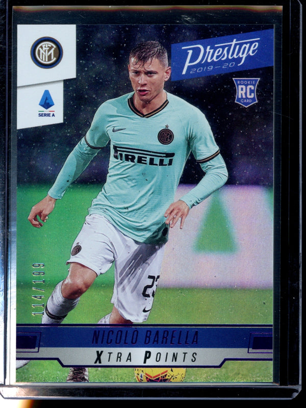 Nicolo Barella 2019-20 Panini Chronicles Purple Xtra Points RC 114/199