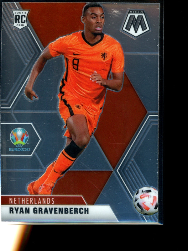 Ryan Gravenberch 2021 Panini Mosaic Euro RC