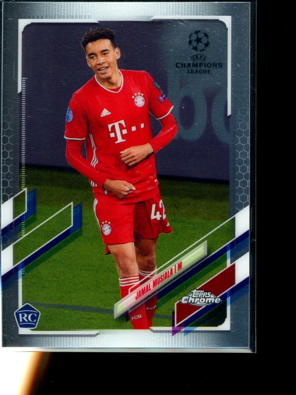 Jamal Musiala 2021 Topps Chrome Champions League RC