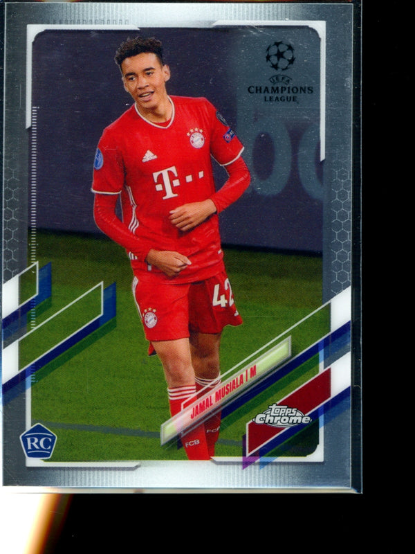 Jamal Musiala 2021 Topps Chrome Champions League RC