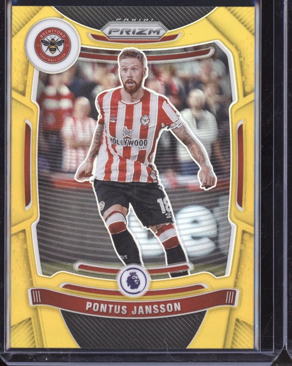 Pontus Jansson 2021-22 Panini Prizm Premier League Gold 05/10