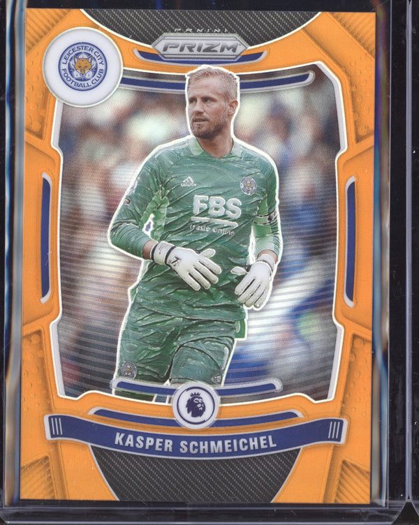 Kasper Schmeichel 2021-22 Panini Prizm Premier League Orange 16/25