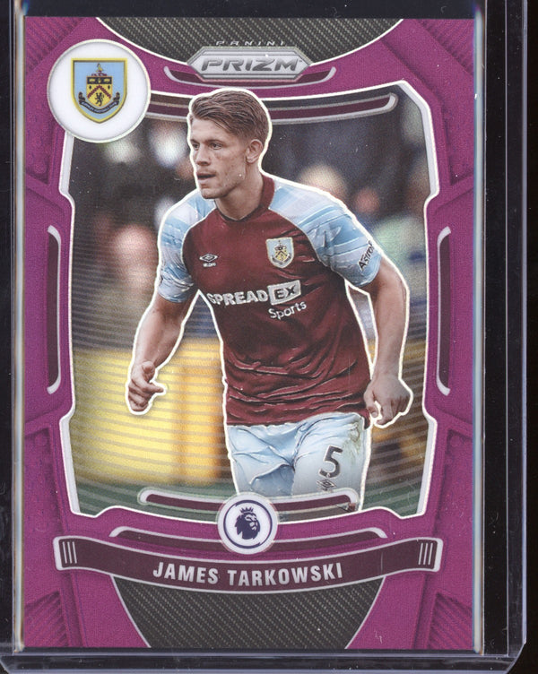 James Tarkowski 2021-22 Panini Prizm Premier League Purple 36/99