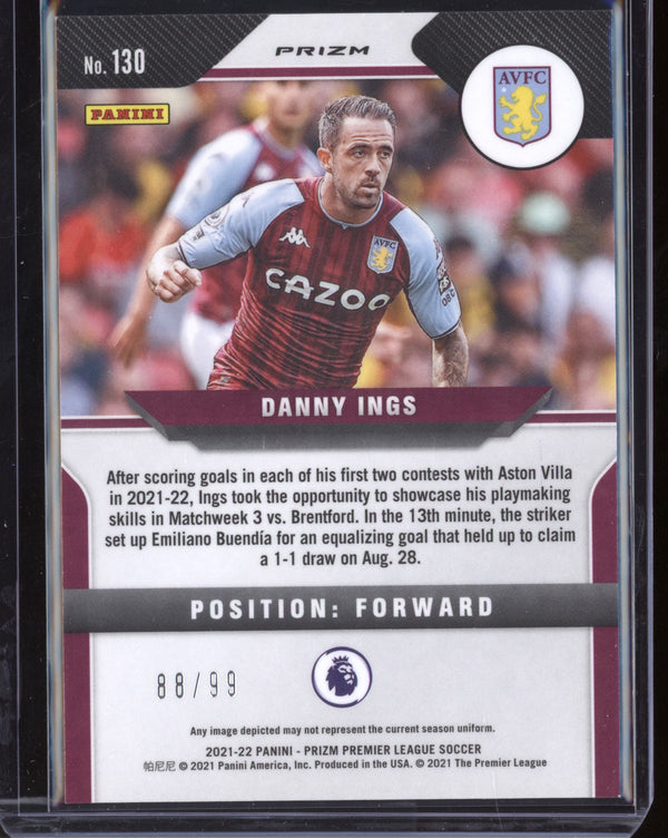 Danny Ings 2021-22 Panini Prizm Premier League Purple 88/99