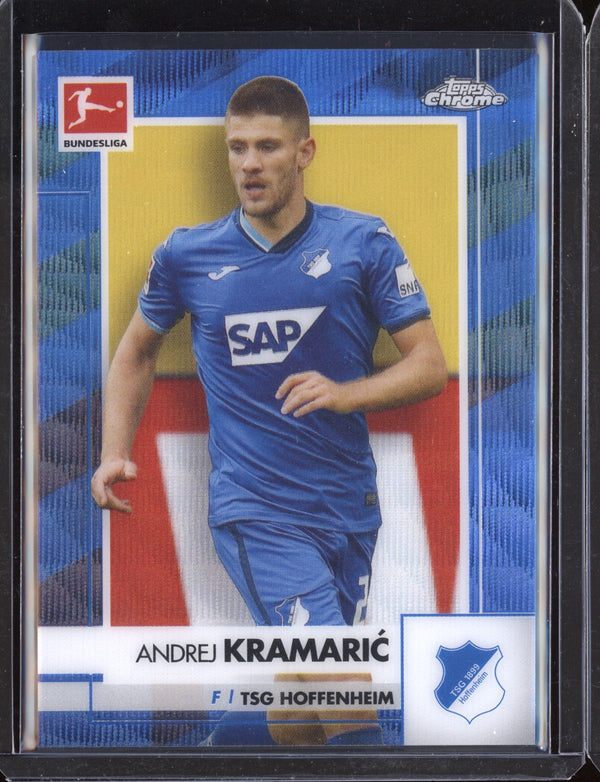 Andrej Kramaric 2020-21 Topps  Chrome Bundesliga Blue Wave Refractor 8/150