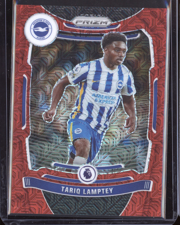 Tariq Lamptey 2021-22 Panini Prizm Premier League Red Mojo 28/159