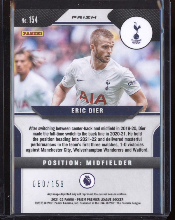 Eric Dier 2021-22 Panini Prizm Premier League Red Mojo 60/159