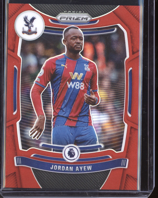 Jordan Ayew 2021-22 Panini Prizm Premier League Red Prizm 89/199