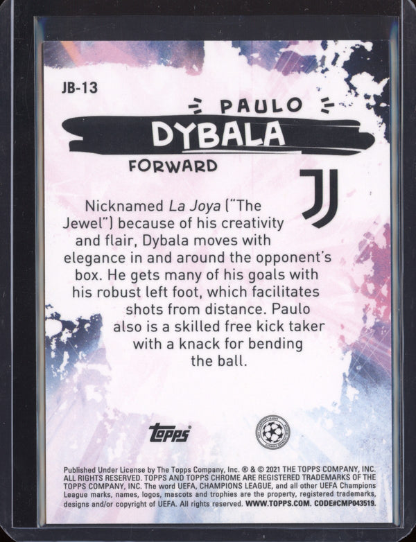 Paulo Dybala 2020-21 Topps  Chrome UEFA Champions League Joga Bonito