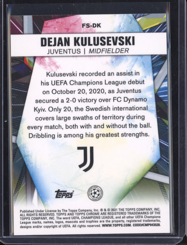 Dejan Kulusevski 2020-21 Topps  Chrome UEFA Champions League Future Stars