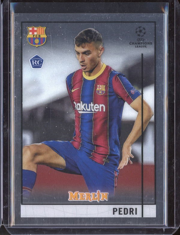 Pedri 2020-21 Topps  Merlin UEFA Champions League RC