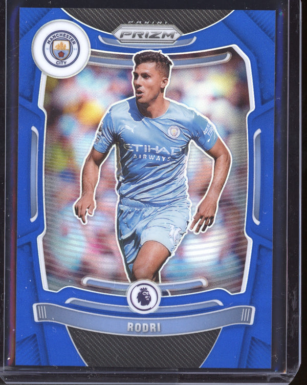 Rodri 2021-22 Panini Prizm Premier League Blue Prizm 3/340