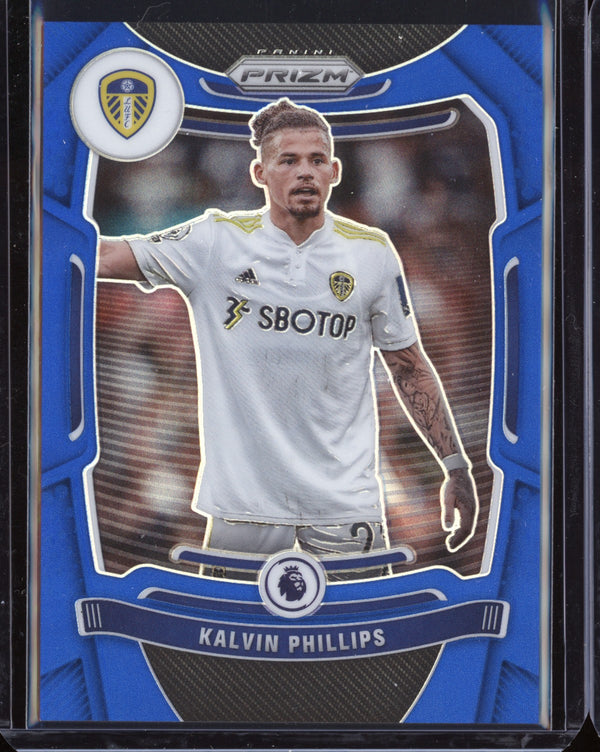 Kalvin Phillips 2021-22 Panini Prizm Premier League Blue Prizm 144/340