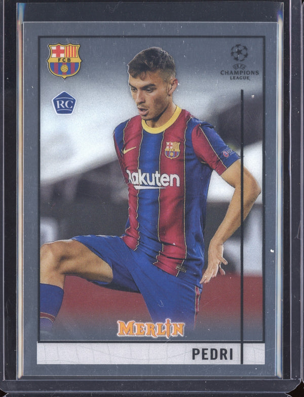 Pedri 2020-21 Topps  Merlin UEFA Champions League RC