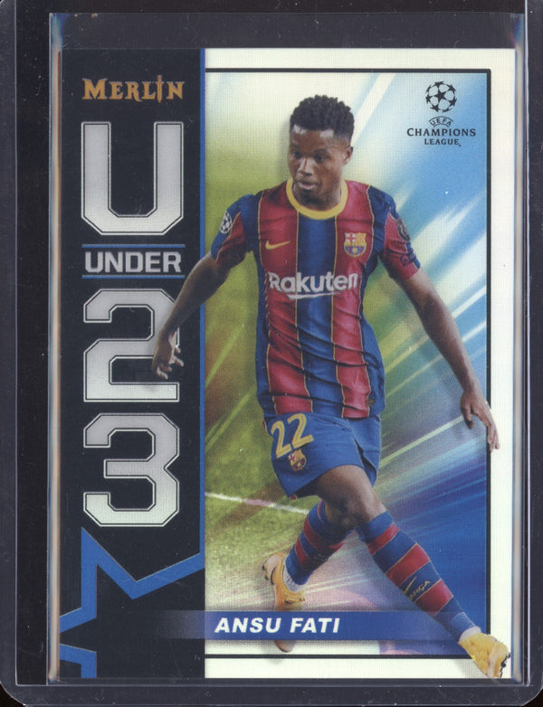 Ansu Fati 2020-21 Topps  Merlin UEFA Champions League U23 Stars