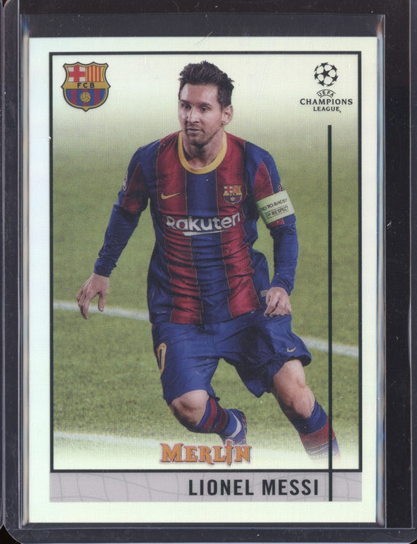 Lionel Messi 2020-21 Topps  Merlin UEFA Champions League Refractor