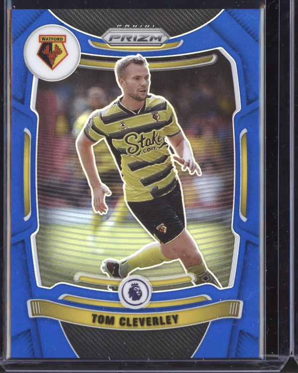 Tom Cleverley 2021-22 Panini Prizm Premier League Blue Prizm 207/340