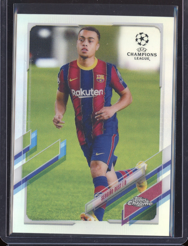 Sergino Dest 2020-21 Topps  Chrome UEFA Champions League Refractor