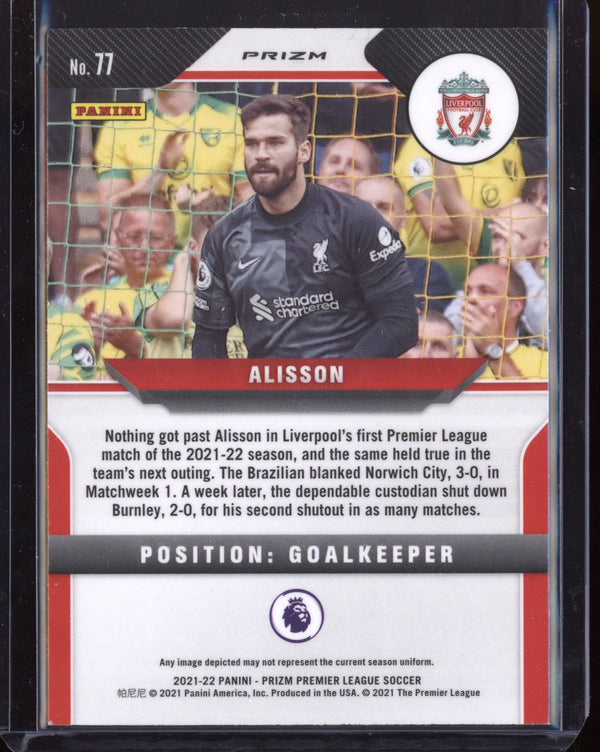 Alisson 2021-22 Panini Prizm Premier League Pink Prizm