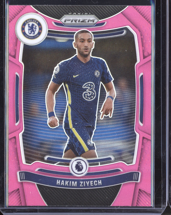 Hakim Ziyech 2021-22 Panini Prizm Premier League Pink Prizm