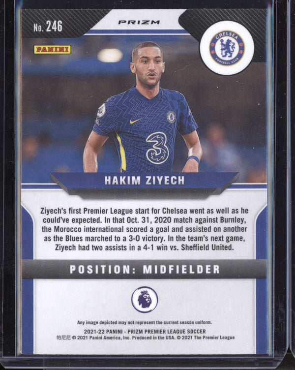 Hakim Ziyech 2021-22 Panini Prizm Premier League Pink Prizm