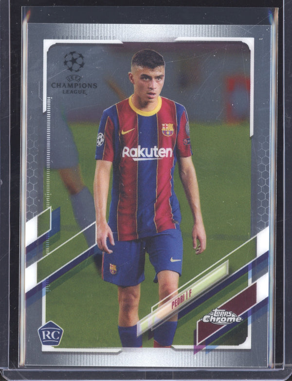 Pedri 2020-21 Topps  Chrome UEFA Champions League RC