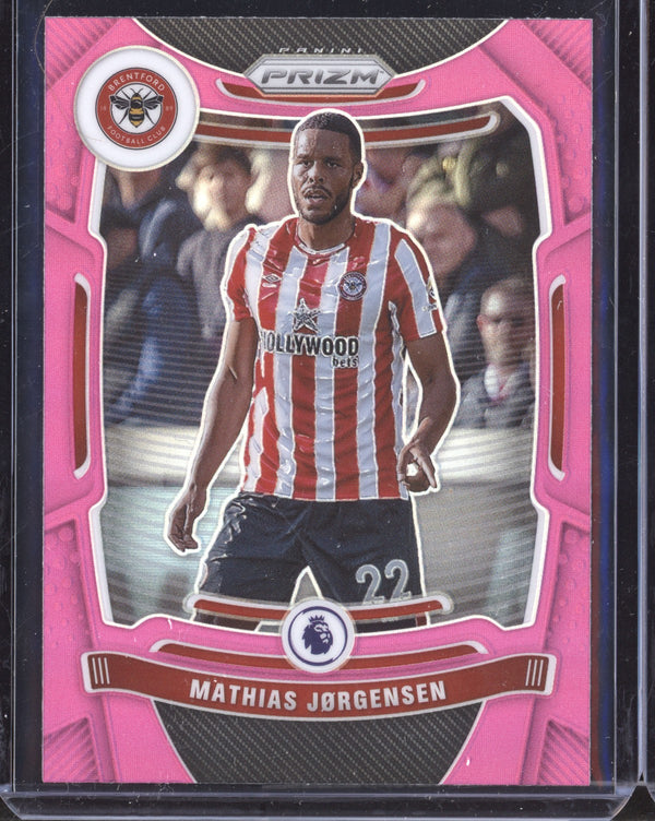 Mathias Jorgensen 2021-22 Panini Prizm Premier League Pink Prizm