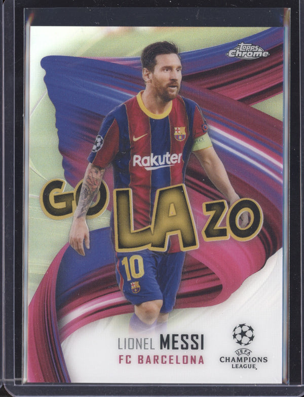 Lionel Messi 2020-21 Topps  Chrome UEFA Champions League Golazo