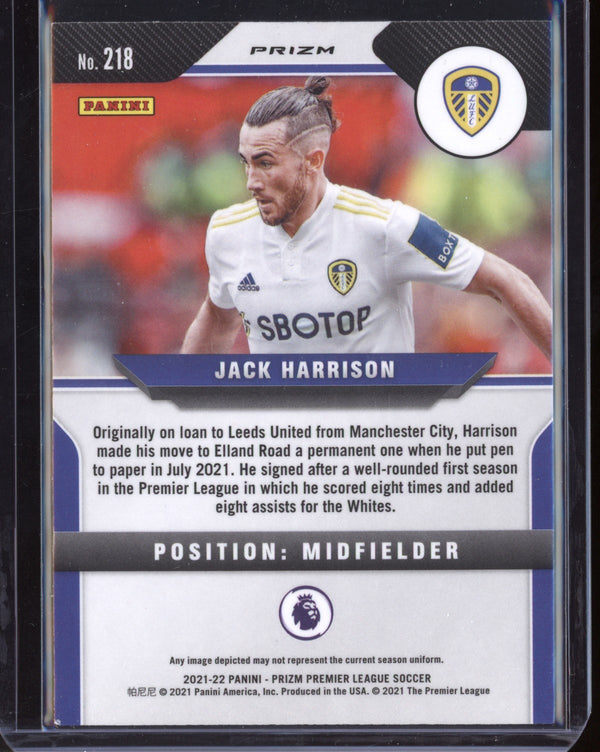 Jack Harrison 2021-22 Panini Prizm Premier League Pink Prizm