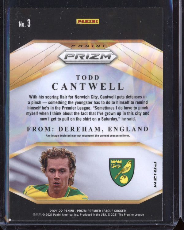 Todd Cantwell 2021-22 Panini Prizm Premier League Brilliance Silver