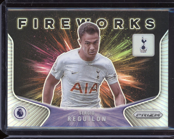 Sergio Reguilon 2021-22 Panini Prizm Premier League Fireworks Silver