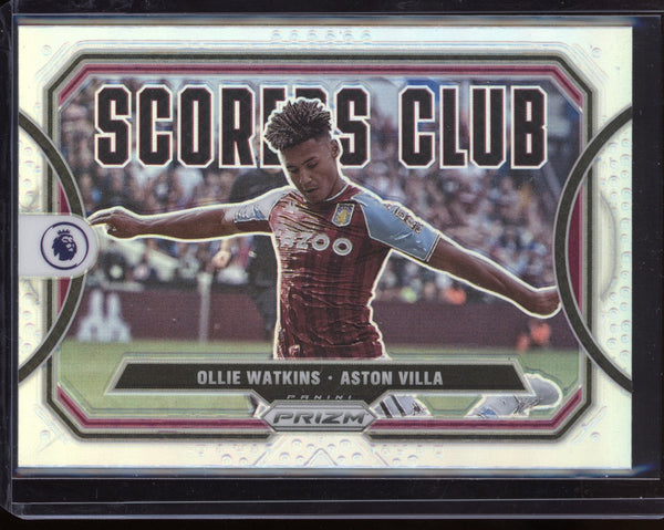 Ollie Watkins 2021-22 Panini Prizm Premier League Scorers Club Silver