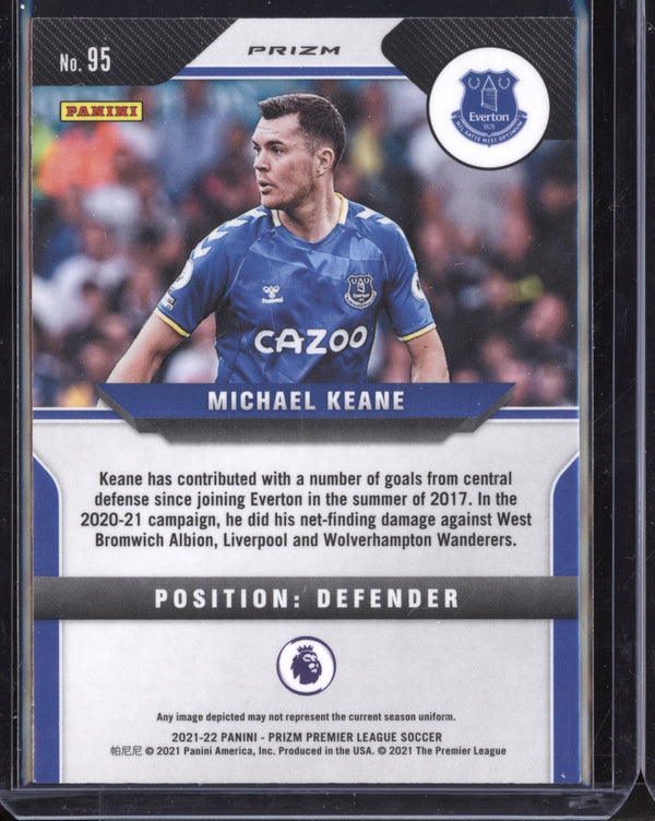 Michael Keane 2021-22 Panini Prizm Premier League Silver