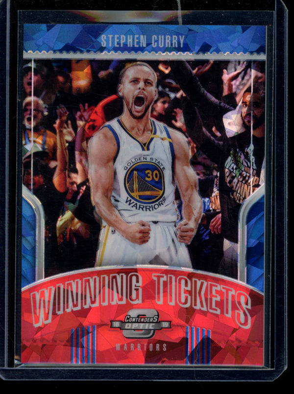 Stephen Curry 2018-19 Panini Contenders Optic Blue Cracked Ice