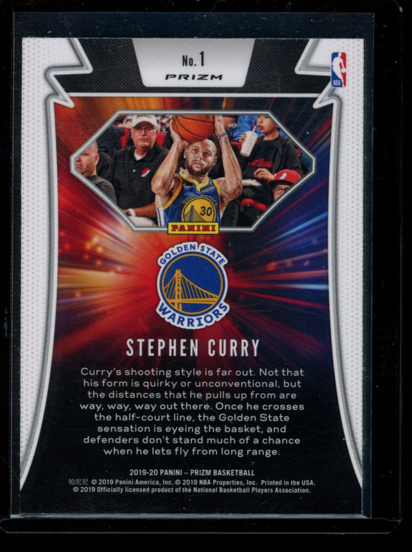 Stephen Curry 2019-20 Panini Prizm Far Out Silver