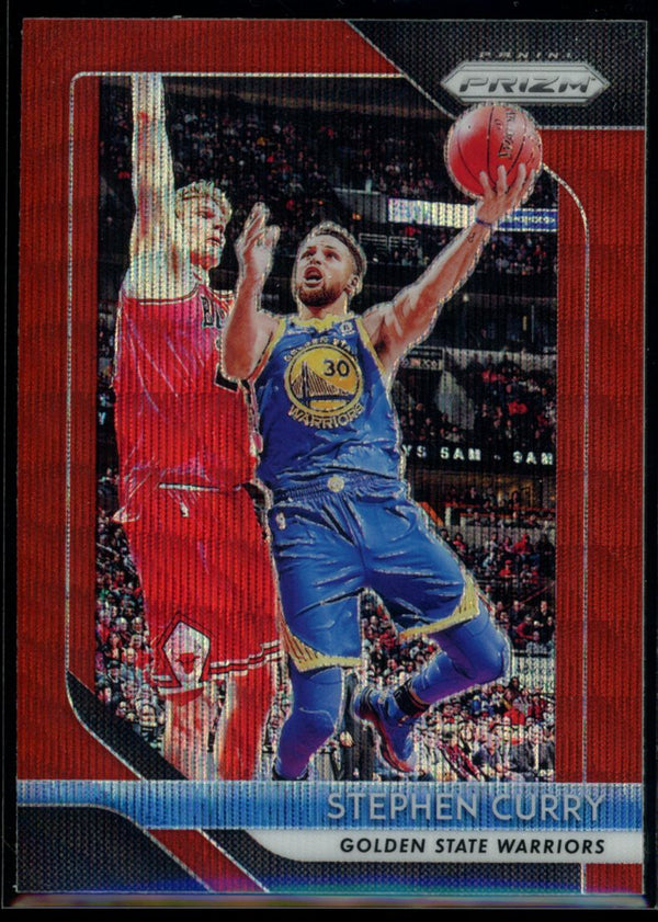 Stephen Curry 2018-19 Panini Prizm Red Wave