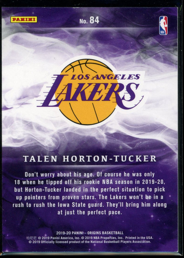 Talen Horton-Tucker 2019-20 Panini Origins RC