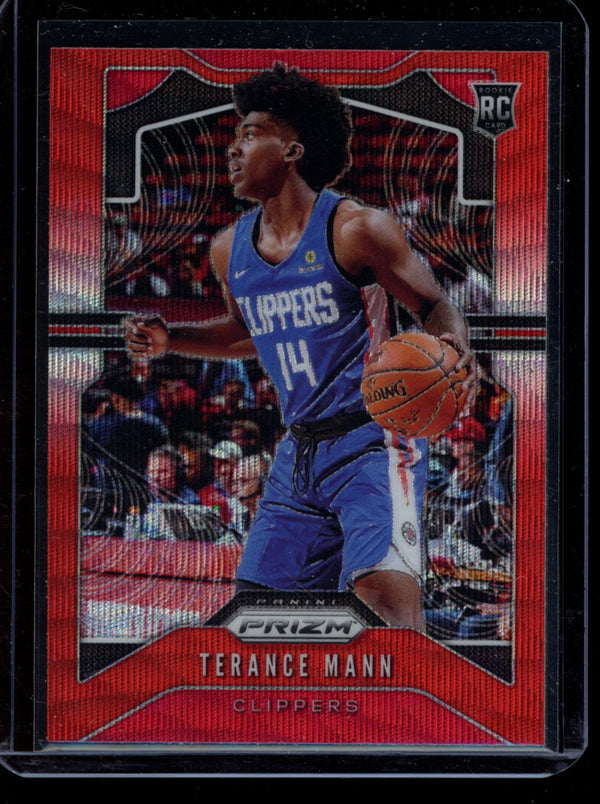 Terance Mann 2019-20 Panini Prizm Red Wave RC