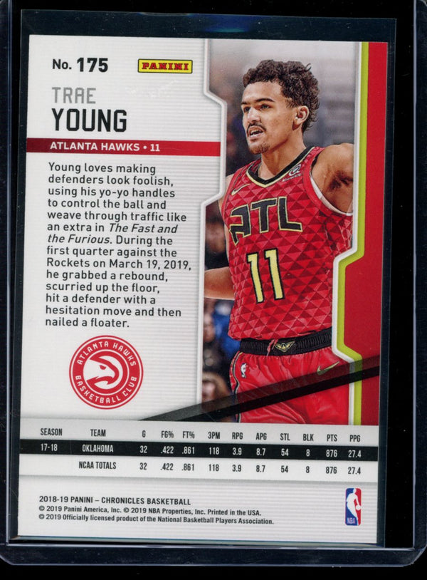 Trae Young 2018-19 Panini Chronicles Playoff RC