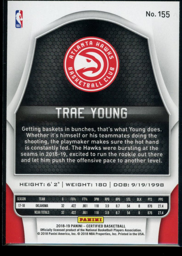 Trae Young 2018-19 Panini Certified  RC